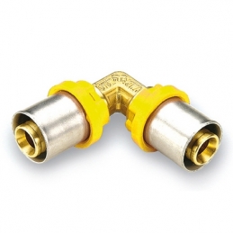 Raccordo Per Multistrato Gas Curvo Doppio - Diam. 16 317-G2653-16