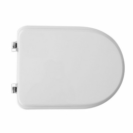 Sedile Wc Per Gravena Vaso Garbo Forma 7 - Bianco - Cerniere A Passanti 111-22GGB-33