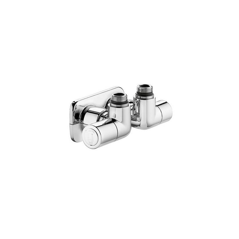 Valvola Termostatizzabile Detentore A Doppia Squadra Versione Sx - 1/2" 23 P.1,5 Bianco 323-4004-11