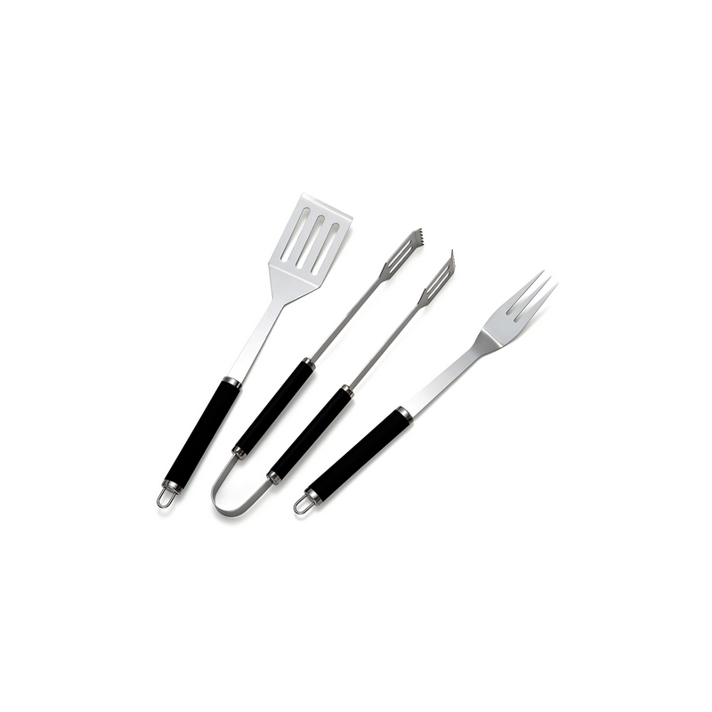 Bbq Tool Set Basic Spatola Forchetta E Pinza - - 244-B805