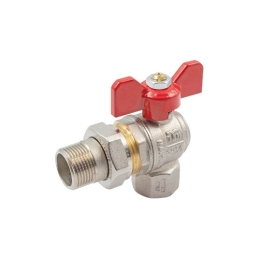 Valvola A Sfera Passaggio Totale Mf Squadra Per Collettore - 1" Farfalla Rossa 354-1096-06R