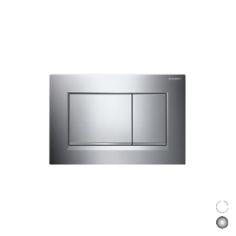 Placca Di Copertura 2 Tasti "sigma 30" Geberit - Bianco/bordo Inf. Oro 132-G115883-KK1