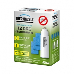 Ricarica Antizanzare Thermacell - 12 Ore 3 Piastr 1 Cart. Gas 244-F4730-12