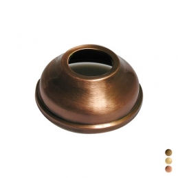 Rosone In Ottone Per Wc Diam. 76 Mm - Foro 26 Mm - Bronzato 126-K411-26BR