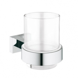 Bicchiere Con Supporto Essentials Cube - Cromo 121-HC40755