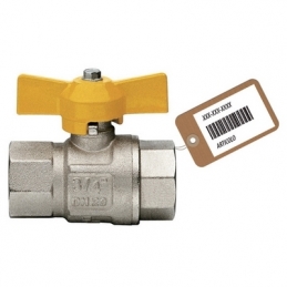 Valvola A Sfera Gas Ff Con Farfalla Mod. London F-brico - 3/4" Dn 20 424-600F-05