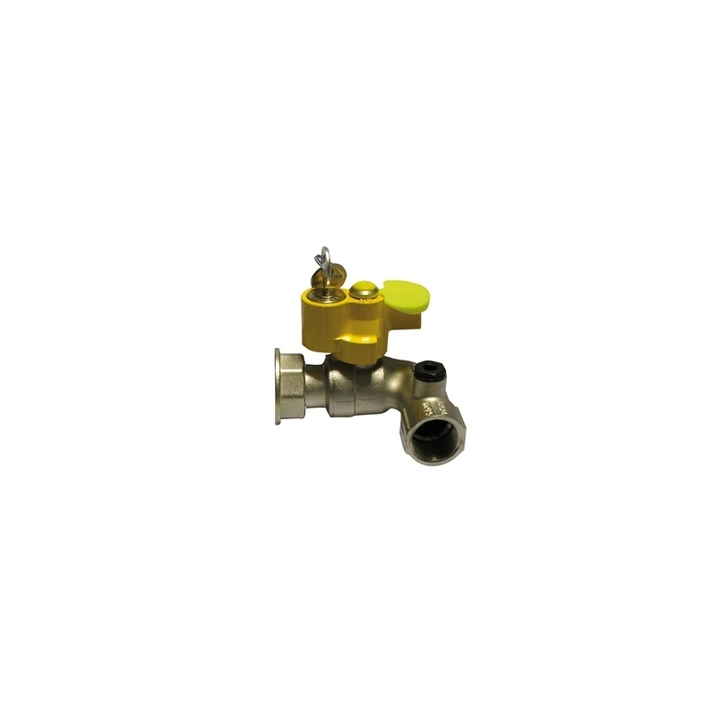 Valvola A Sfera Gas F/girello A Squadra Con Serratura - 3/4" X 1" Dn 20x25 424-9006-0506