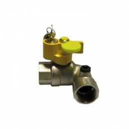 Valvola A Sfera Gas Ff A Squadra Con Serratura - 1" Dn 25 424-9007-06