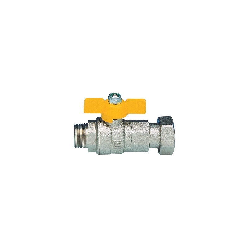 Valvola A Sfera A Passaggio Totale Per Gas Fil. Maschio - 3/4" X 1" Dn 20x25 424-9012-0506