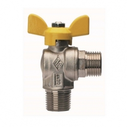 Valvola A Sfera Per Gas A Squadra, Fil. Maschio Con Att. Maschio - 1/2" X 1/2" Dn 15 424-R9087-04