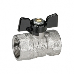 Valvola A Sfera Ff Con Farfalla - 1/2" Dn 15 F-brico 354-A602-F04